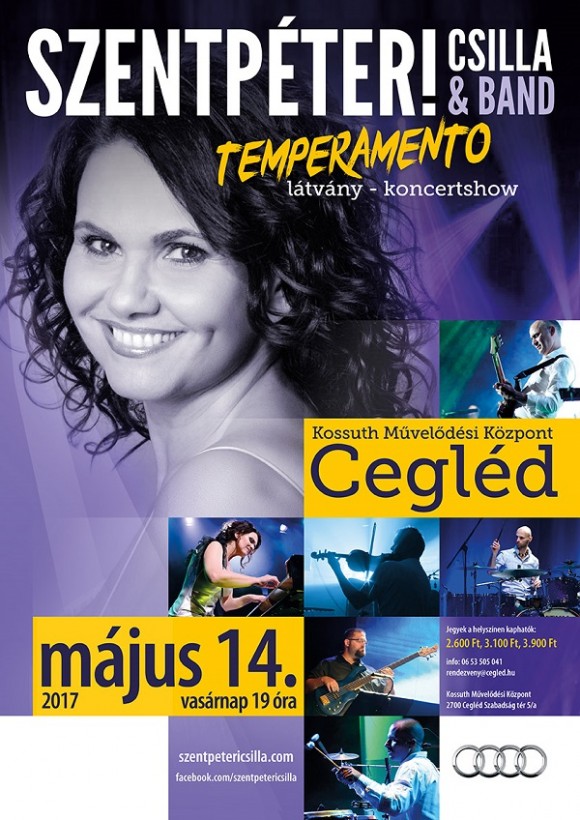 TEMPERAMENTO - Szentpéteri Csilla & Band - Cegléd 2017.05.14