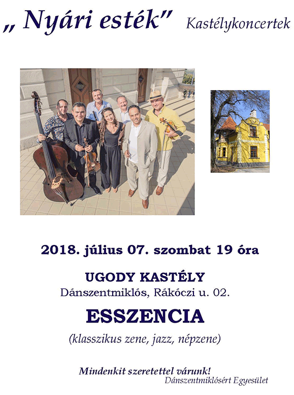 Nyári Esték kastélykoncert - Esszencia - 2018.07.07.
