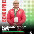 Belme Péter 4. helyen végzett