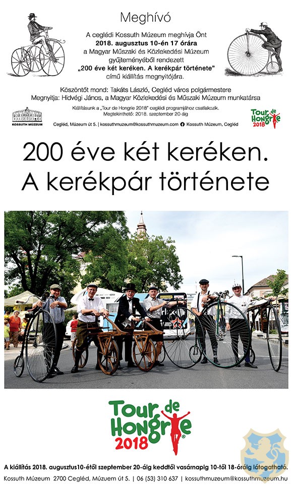 200 éve két keréken - A kerékpár története 2018.08.10.