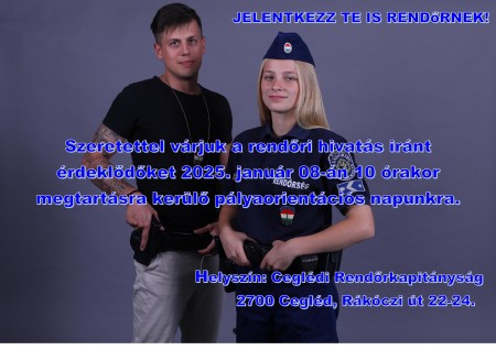 Jelentkezz te is rendőrnek!