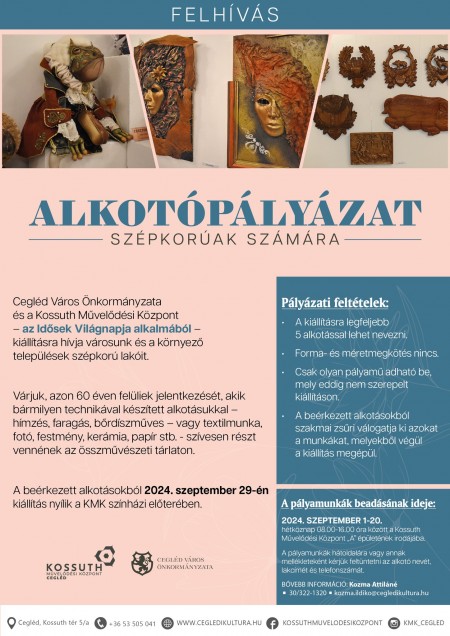 Alkotópályázat szépkorúak számára