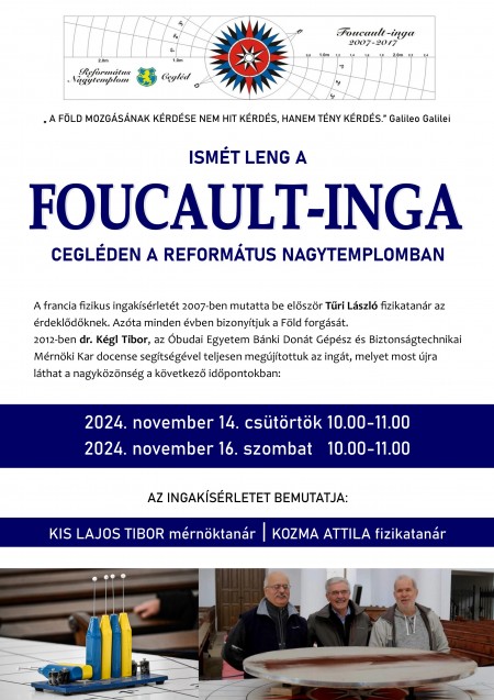 Ismét leng a Foucault-inga