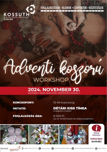 Adventi koszorú workshop