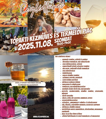 Tóparti kézműves és termelői piac