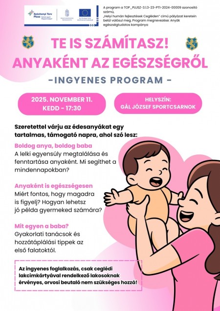 Te is számítasz! Anyaként az egészségről