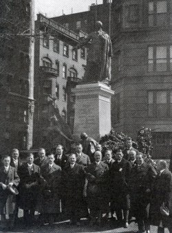 A Kossuth-szobor New Yourk 1928.